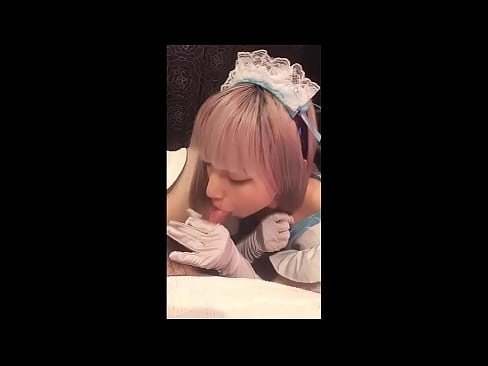 ❤️ Японский идол [mayuka], костюм французской горничной, часть 1, минет и дрочка с лосьоном ❤️ Секс у нас ❌️